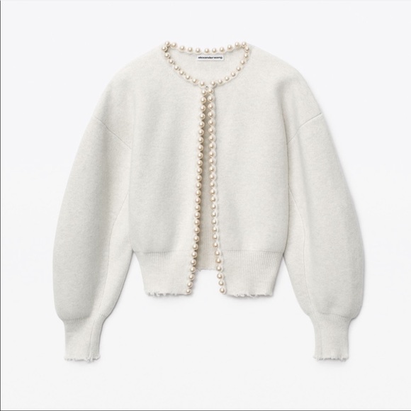 Like New Alexander Wang Ivory Cardigan 